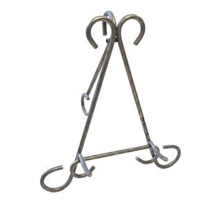 Vintage Gold Color Metal Picture Stand Display Easel Book Plate Holder Folding